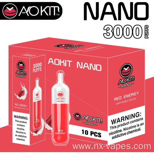 Aokit Nano 3000 Puffs Vape Wholesale